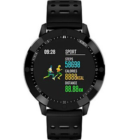 Bratara Fitness iUni CF58, Display OLED, Bluetooth, Pedometru, Monitorizare Puls, Notificari, Gri