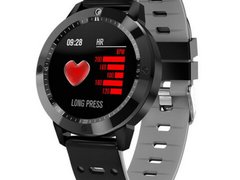 Bratara Fitness iUni CF58, Display OLED, Bluetooth, Pedometru, Monitorizare Puls, Notificari, Gri